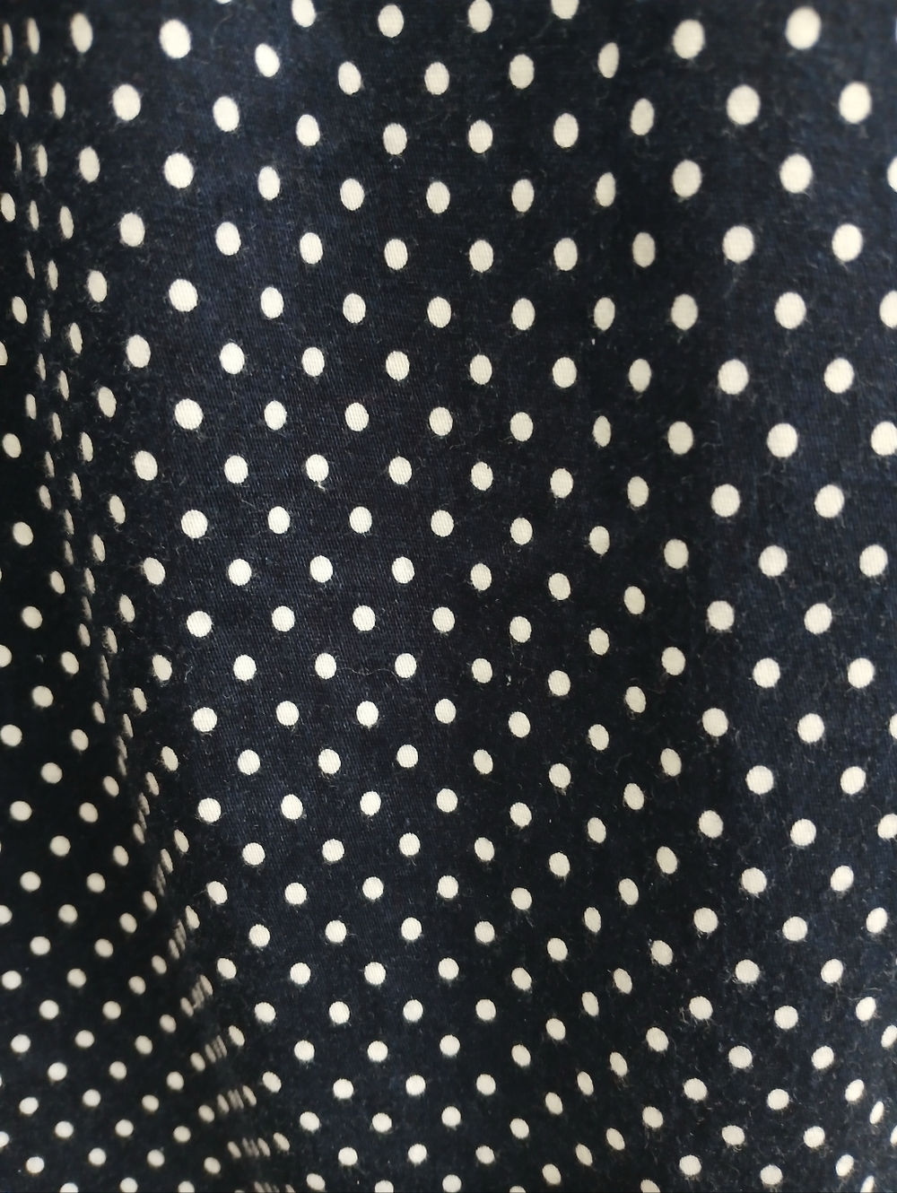 Pink Martini Navy & Cream Polka Dot Mini Dress Zip front Sz S - Picture 6 of 16